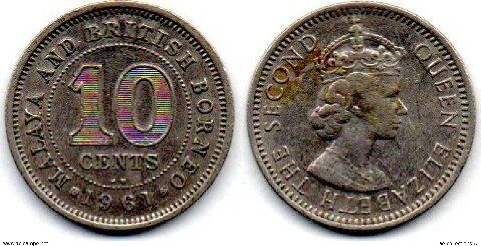 MA 25264 / Malaya 10 Cents 1961 KN TTB - Malasia