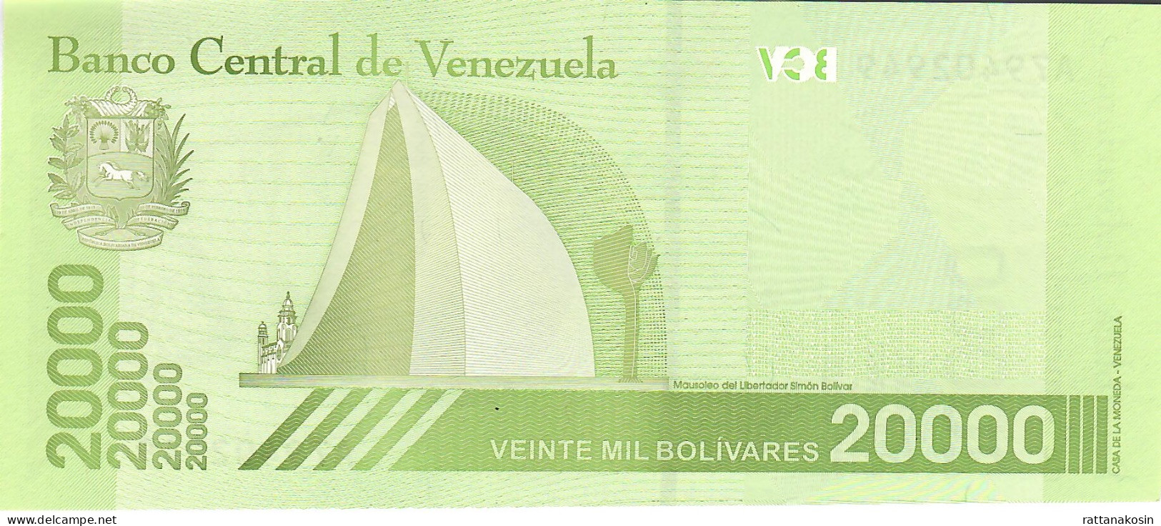 VENEZUELA P110b 20.000 Bolivares 22.1.2019 #A  UNC. - Venezuela