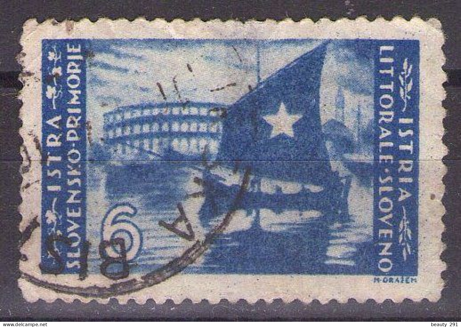 ISTRIA E LITORALE SLOVENO 1946. Tiratura Di Belgrado, Dent. 11-1/2, Sass.66 USED - Yugoslavian Occ.: Slovenian Shore