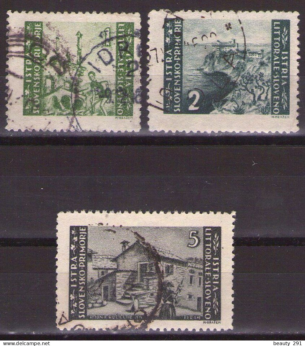 ISTRIA E LITORALE SLOVENO 1946. Tiratura Di Zagabria II, Dent. 12 USED - Jugoslawische Bes.: Slowenische Küste