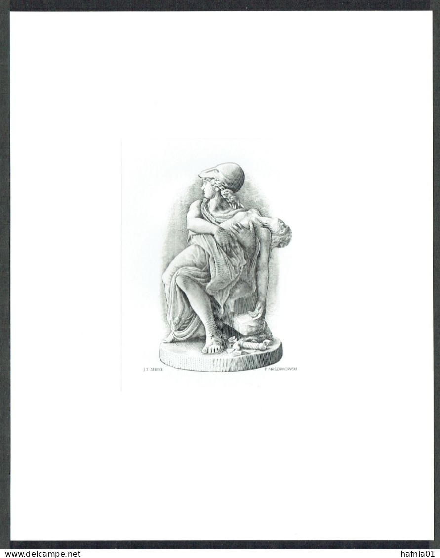 Piotr Naszarkowski. Sweden 2004. J.T. Sergel: Mars & Venus. Sculpture.  Steel Engraving. LIMITED EDITION !! - Ensayos & Reimpresiones