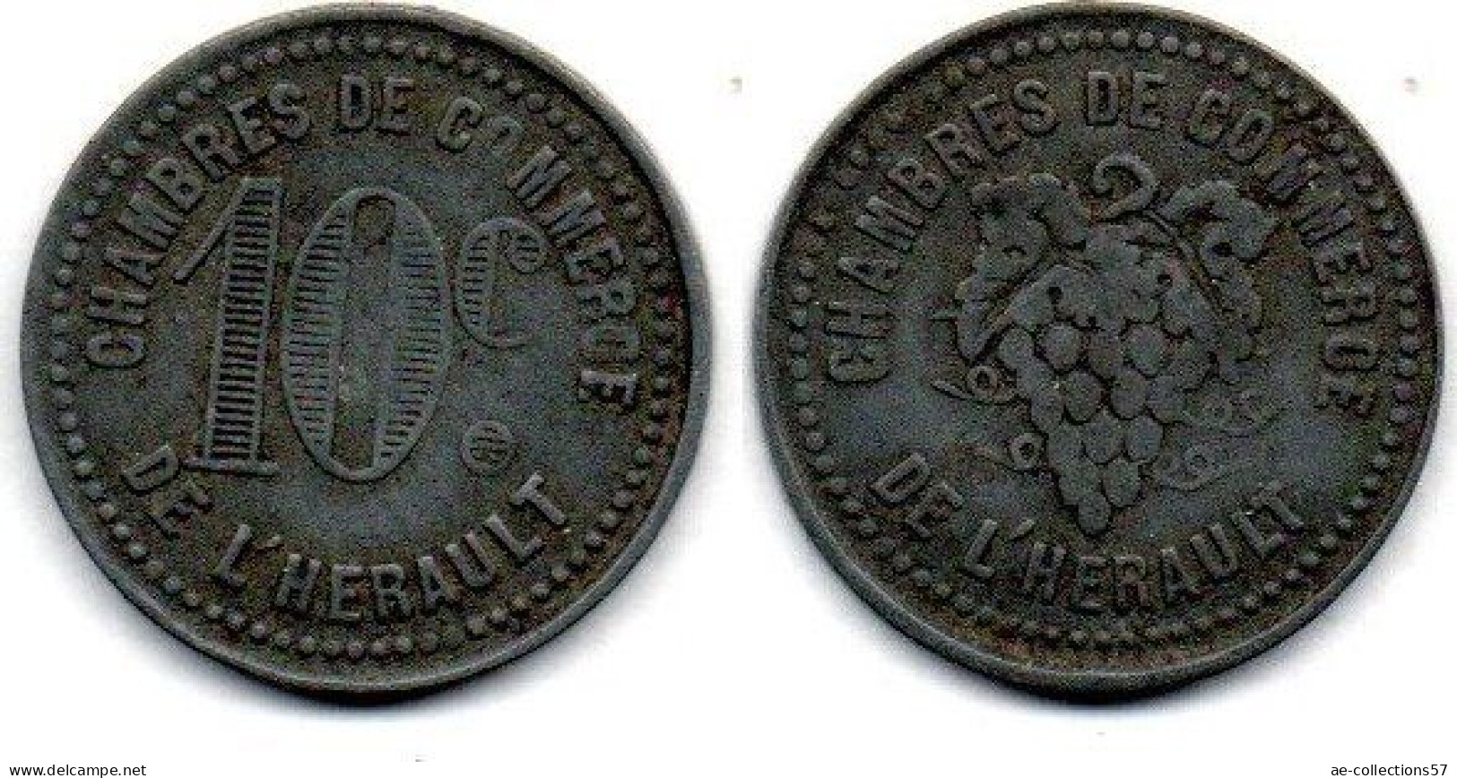 MA 25325 / Herault 10 Centimes 1917-1920 TB+ - Monétaires / De Nécessité