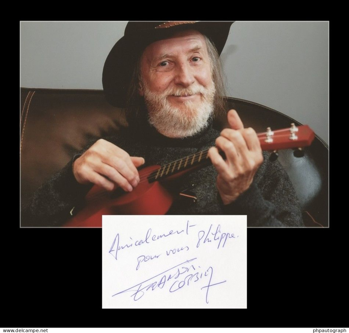 François Corbier (1944-2018) - Club Dorothée - Carte Dédicacée + Photo - 2002 - Actors & Comedians