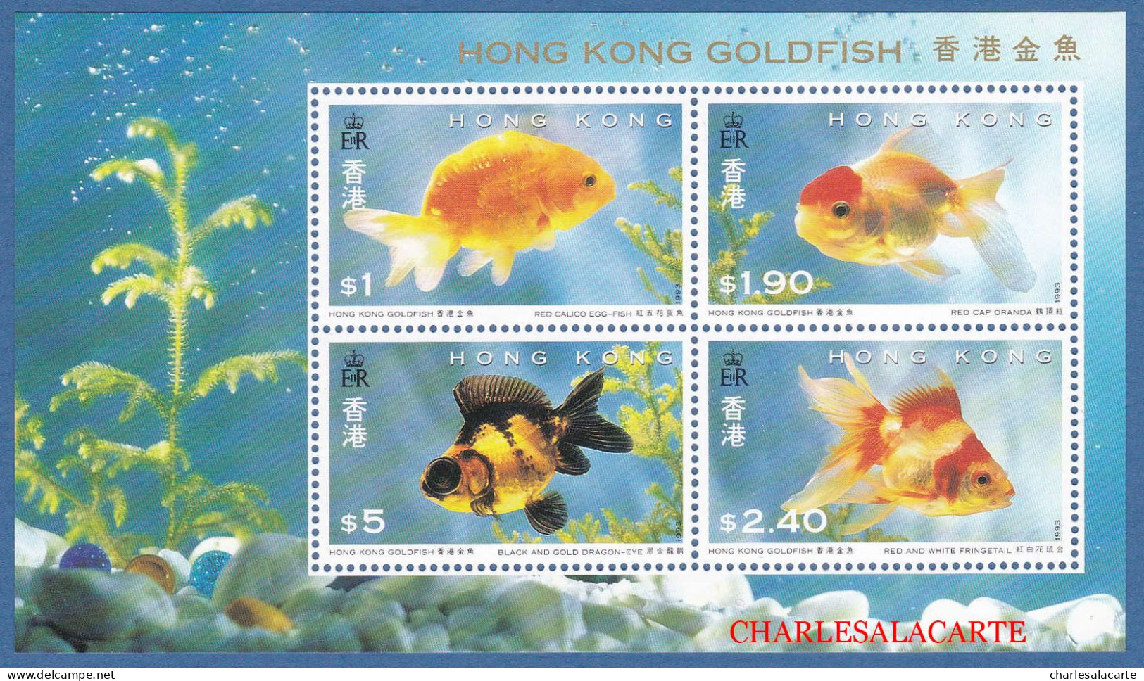 HONG KONG  1993  GOLDFISH  M.S. S.G MS 756  U.M. - Blocchi & Foglietti