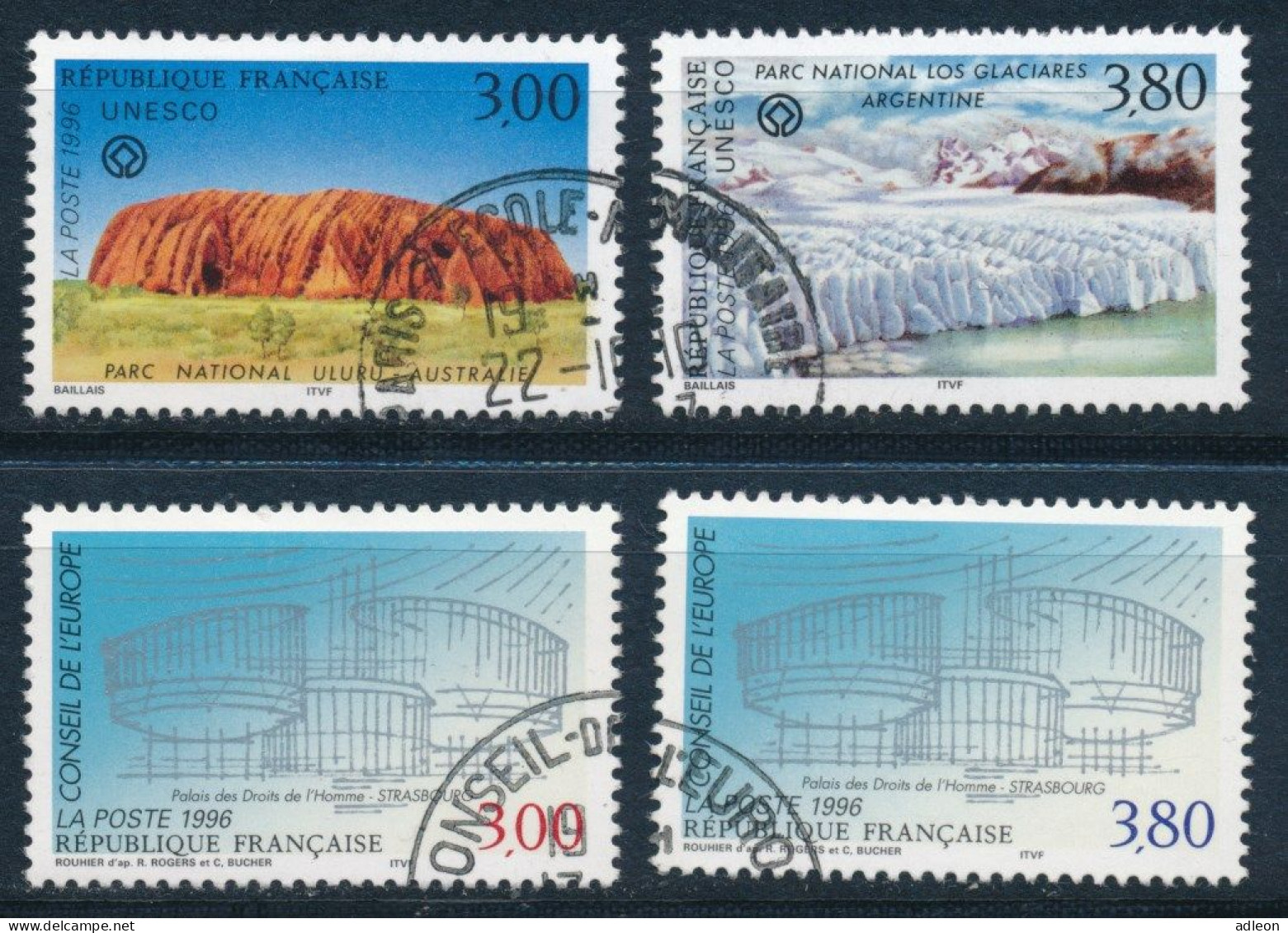 France - Service YT S114 - S117 Obl. - Used