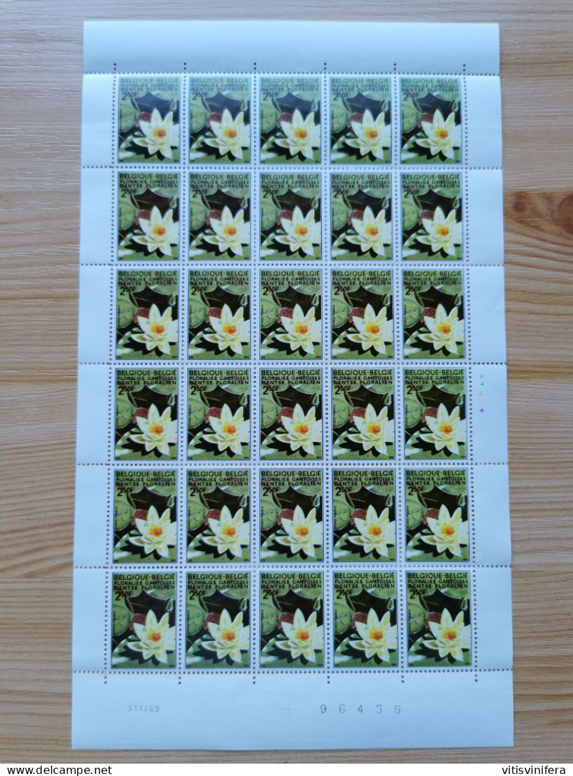 COB 1523/25 Feuille(s) Complète(s) NMH Année 1970. Floralies Gantoises IV - 1961-1970