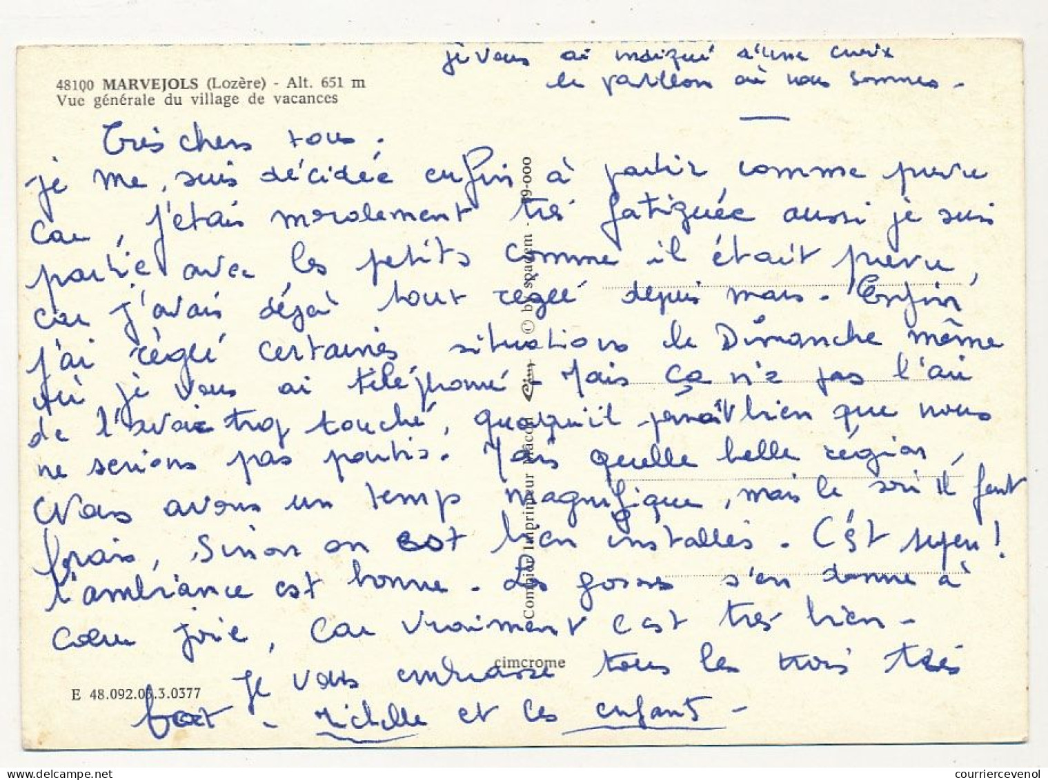 CPM - MARVEJOL (Lozère) - Vue Générale Du Village De Vacances - Marvejols