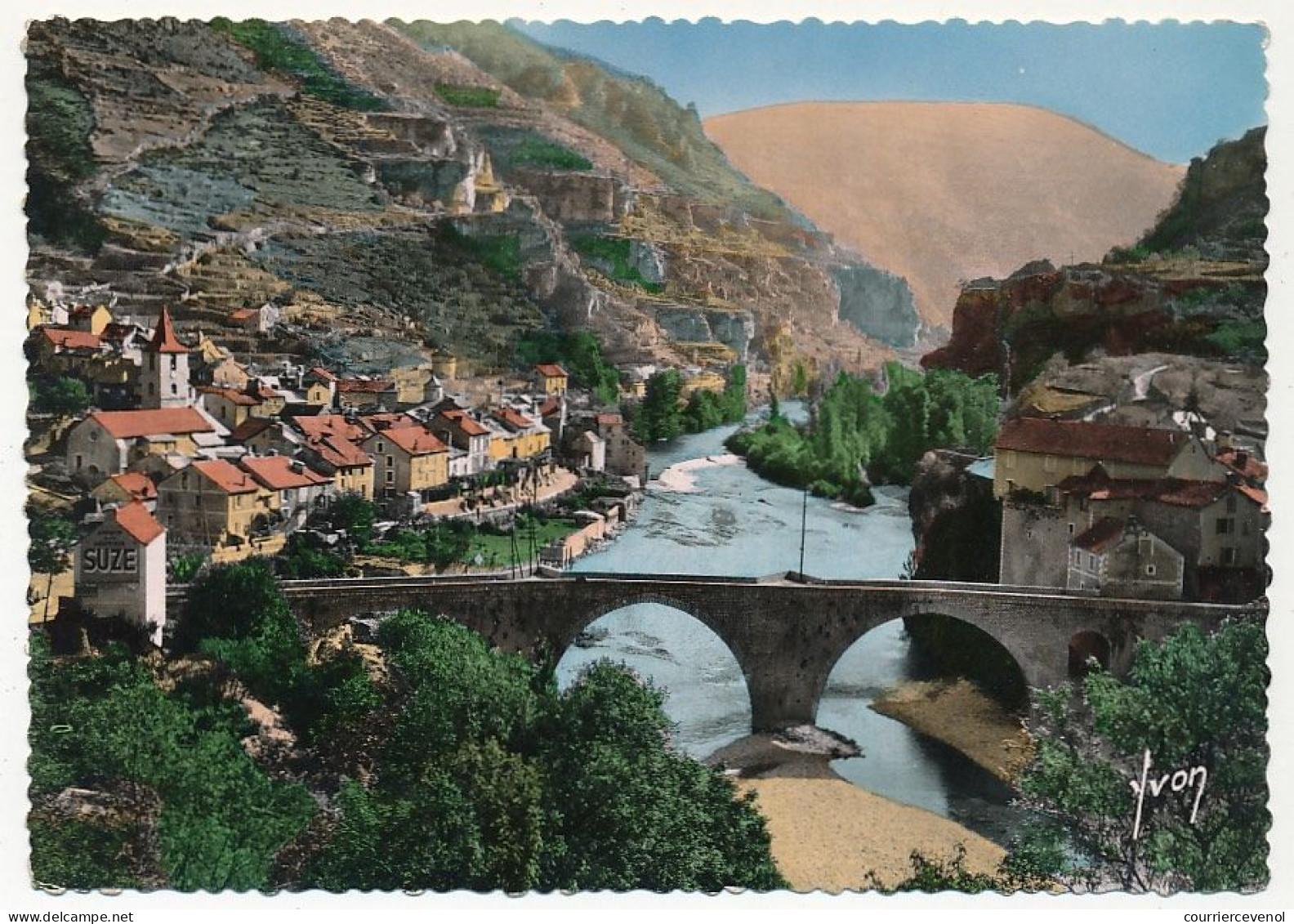 CPSM - SAINTE-ENIMIE (Lozère) - Les Rives Du Tarn - Gorges Du Tarn