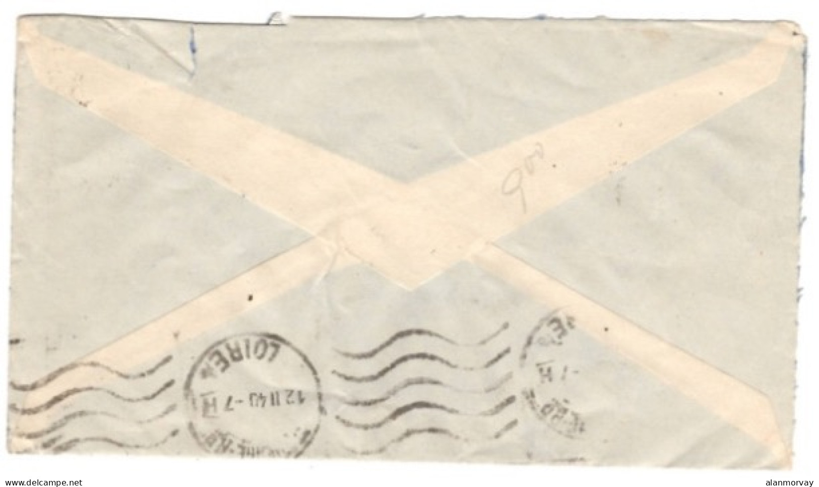 Ivory Coast - November 5, 1940 Abidjan Censored Cover To France - Côte D'Ivoire (1960-...)