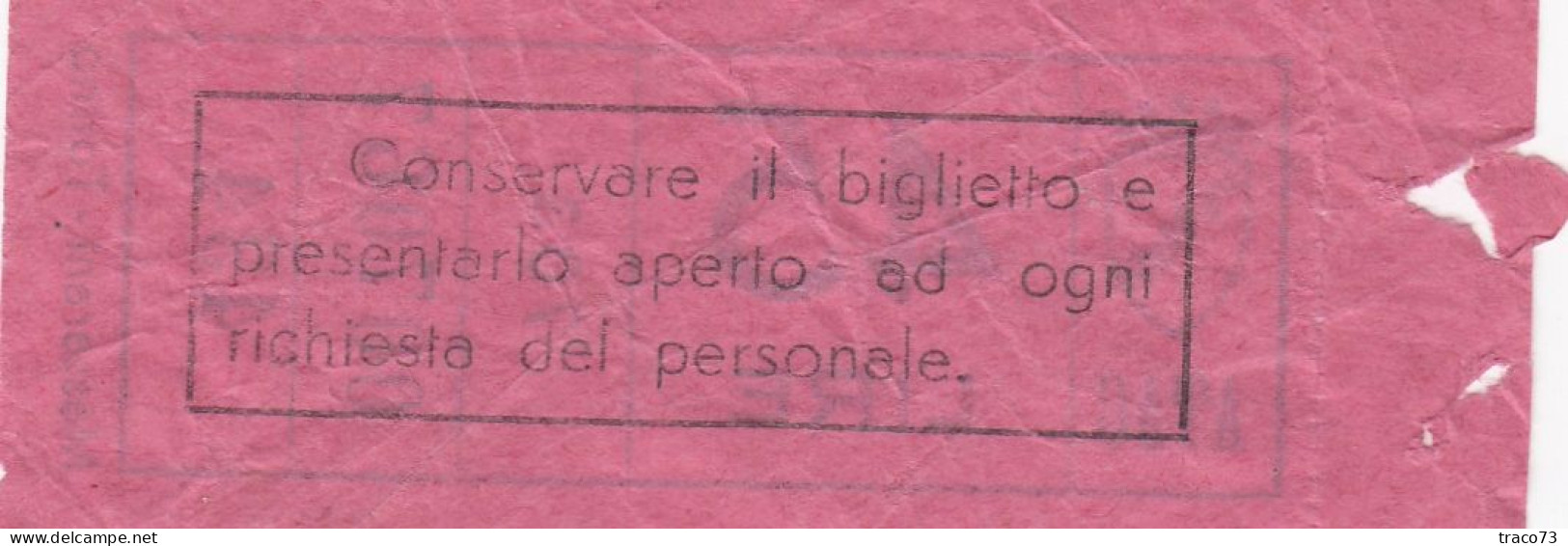 ATAC - ROMA  _ Anni '50-'60 /  Ticket  _ Biglietto Da Lire 45 - Europa