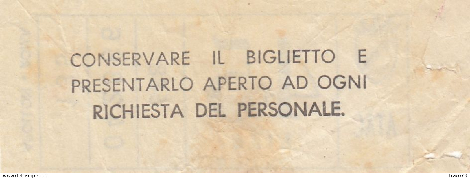 ATAC - ROMA  _ Anni '50-'60 /  Ticket  _ Biglietto Da Lire 45 - Europa