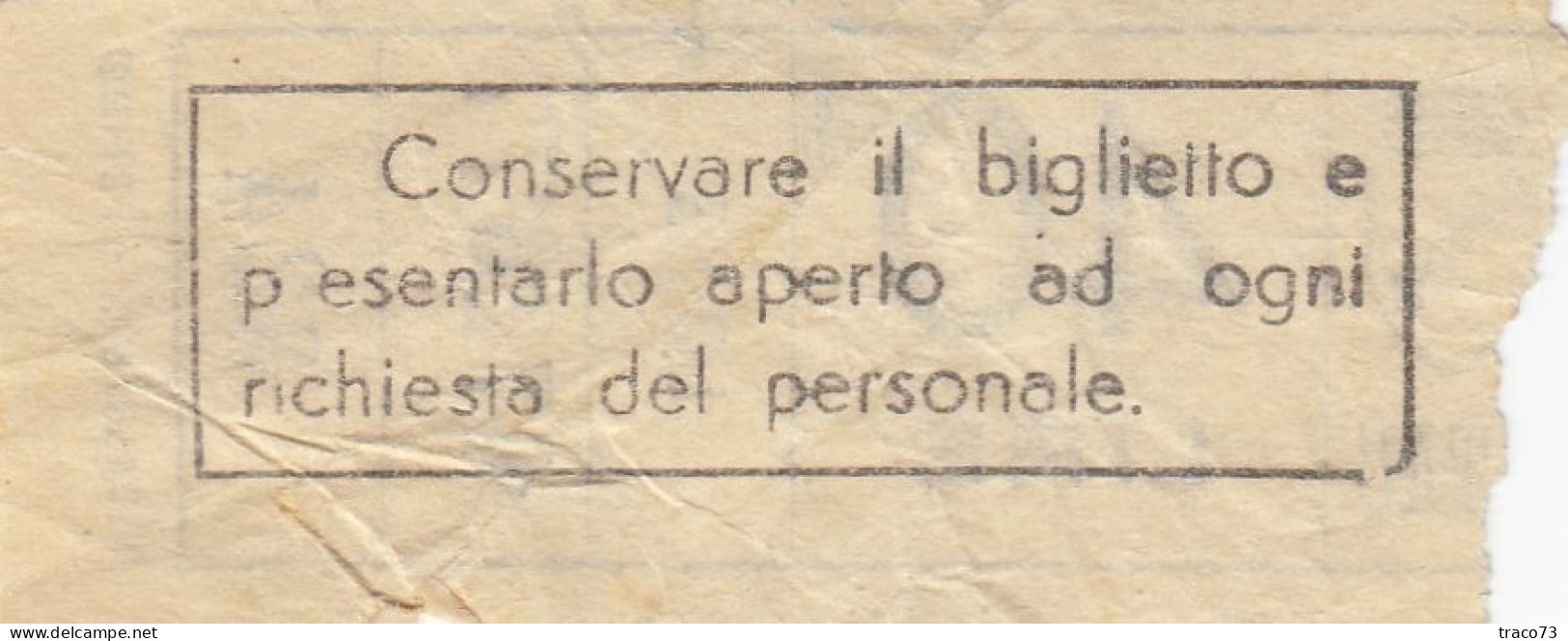 ATAC - ROMA  _ Anni '50-'60 /  Ticket  _ Biglietto Da Lire 40 - Europa