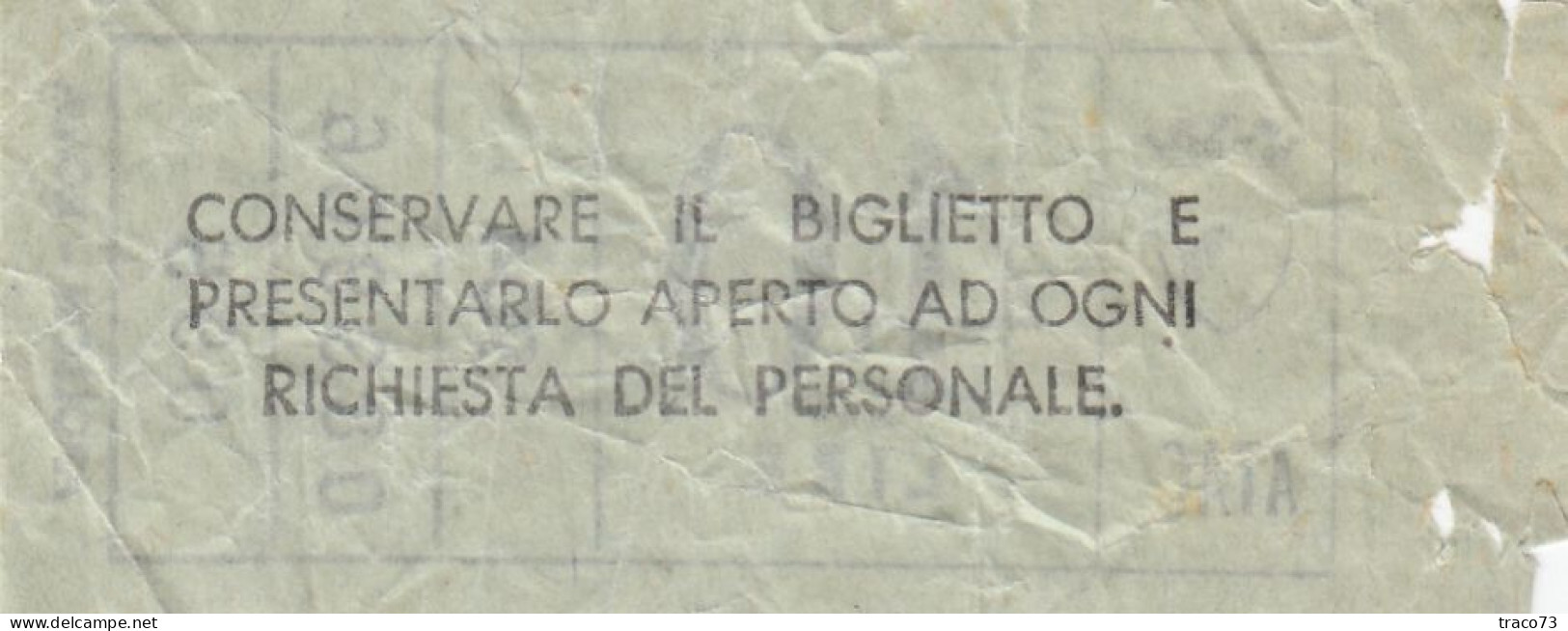 ATAC - ROMA  _ Anni '50-'60 /  Ticket  _ Biglietto Da Lire 40 - Europa