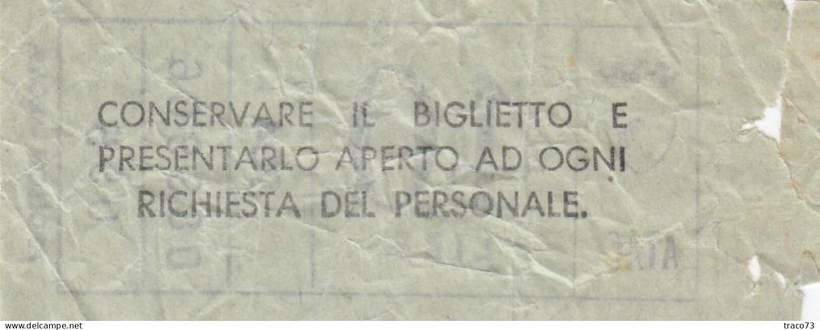 ATAC - ROMA  _ Anni '50-'60 /  Ticket  _ Biglietto Da Lire 40 - Europe