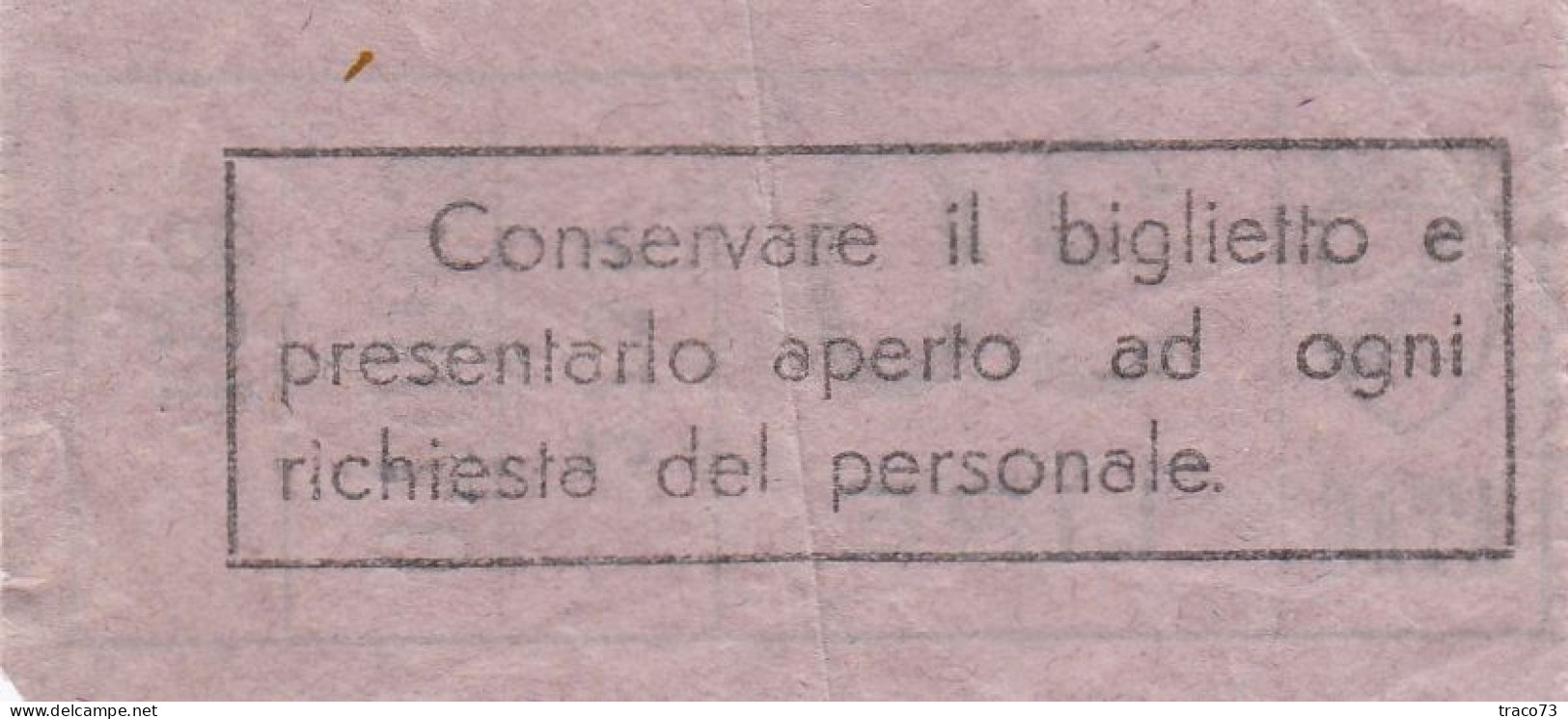 ATAC - ROMA  _ Anni '50-'60 /  Ticket  _ Biglietto Da Lire 30 - Europa