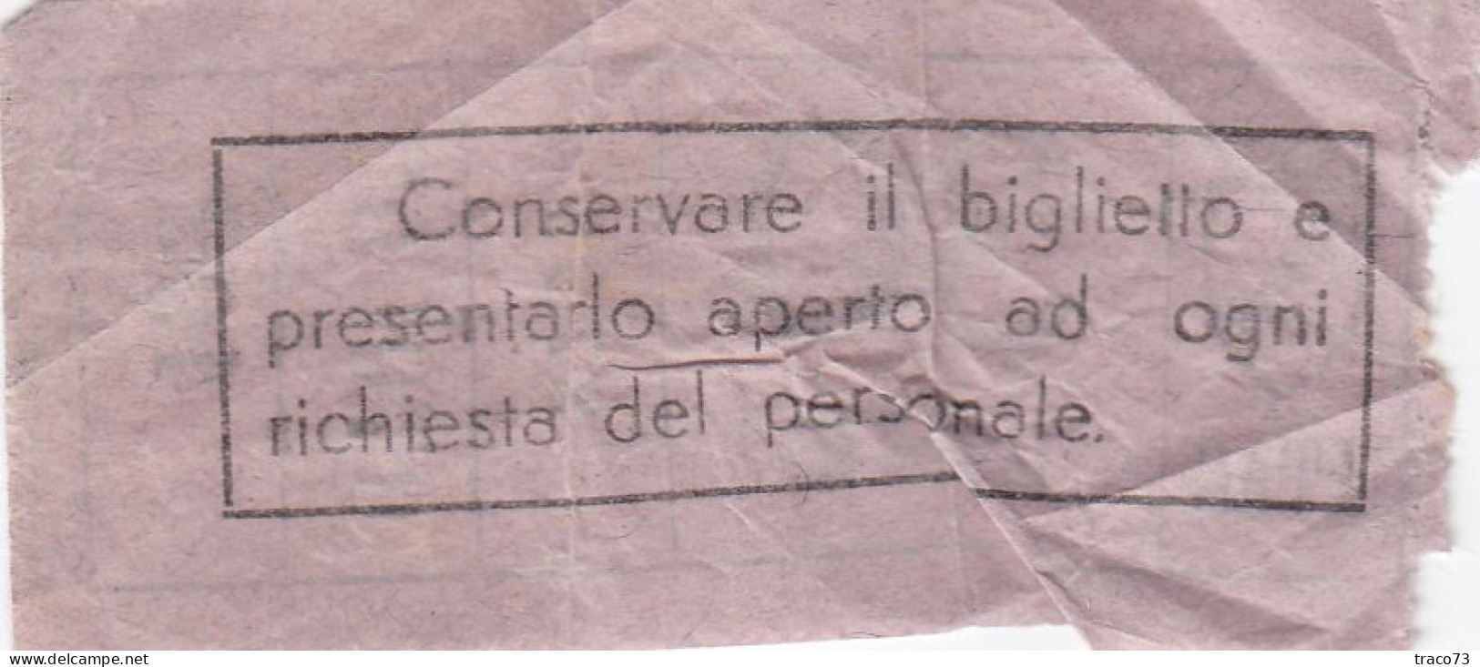 ATAC - ROMA  _ Anni '50-'60 /  Ticket  _ Biglietto Da Lire 30 - Europa