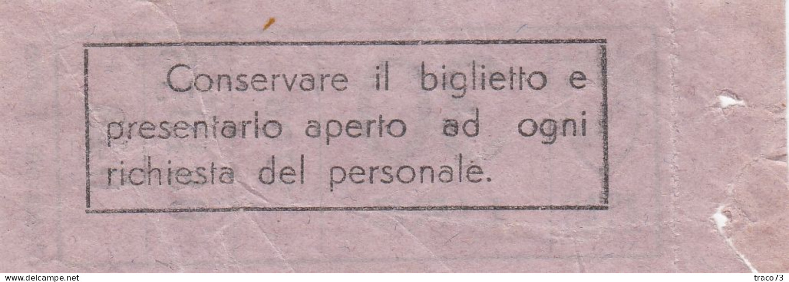 ATAC - ROMA  _ Anni '50-'60 /  Ticket  _ Biglietto Da Lire 30 - Europa