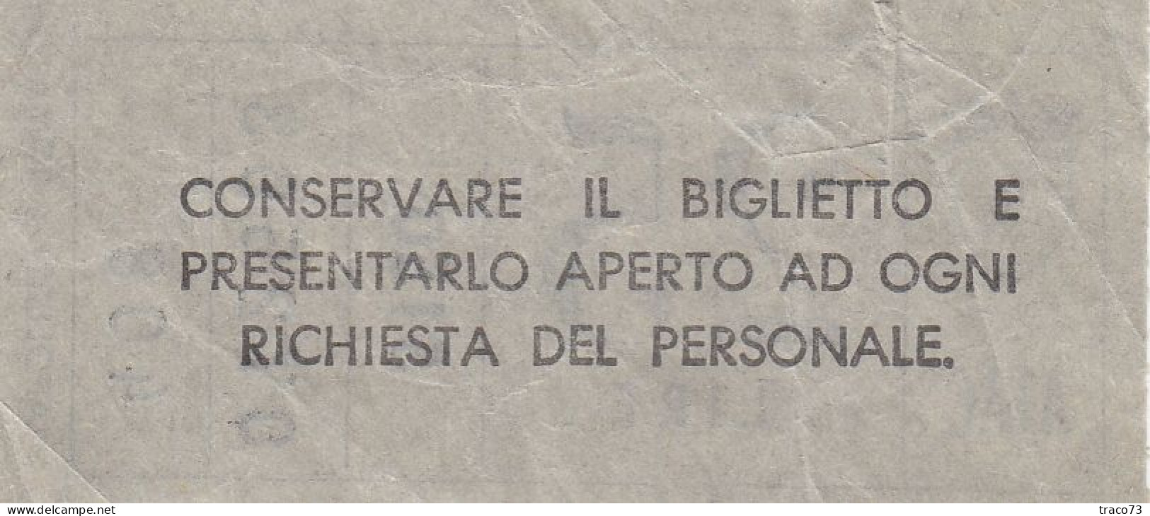 ATAC - ROMA  _ Anni '50-'60 /  Ticket  _ Biglietto Da Lire 25 - Europe