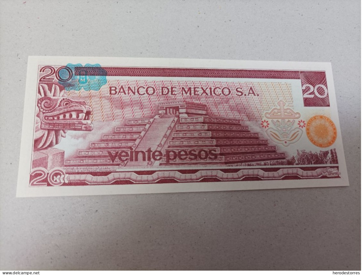 Billete De México 20 Pesos Del Año 1977, UNC - Mexique