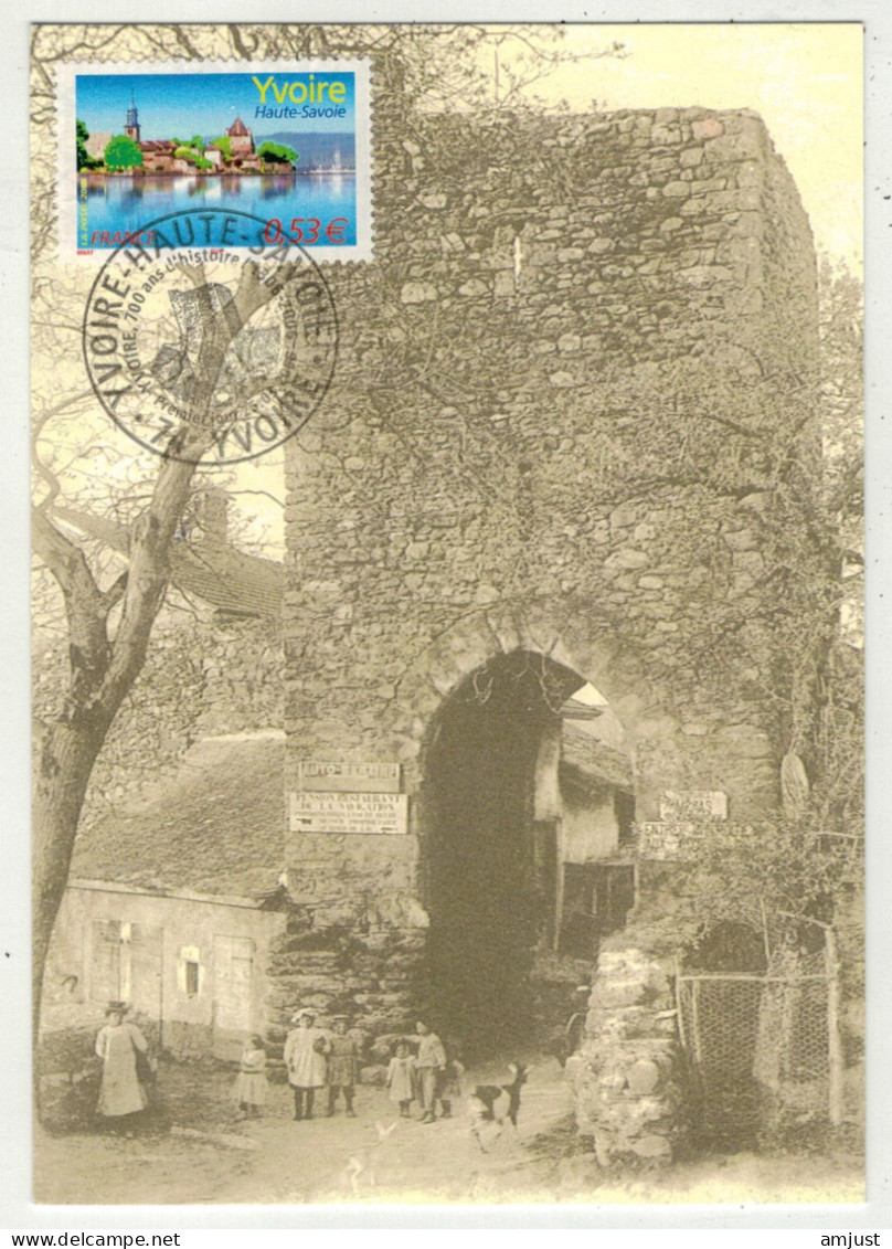 France // Carte Maximum // 2000-2009 // 2004 Yvoire ,Haute Savoie 1er Jour Du Timbre Y&T 3892 - 2000-2009