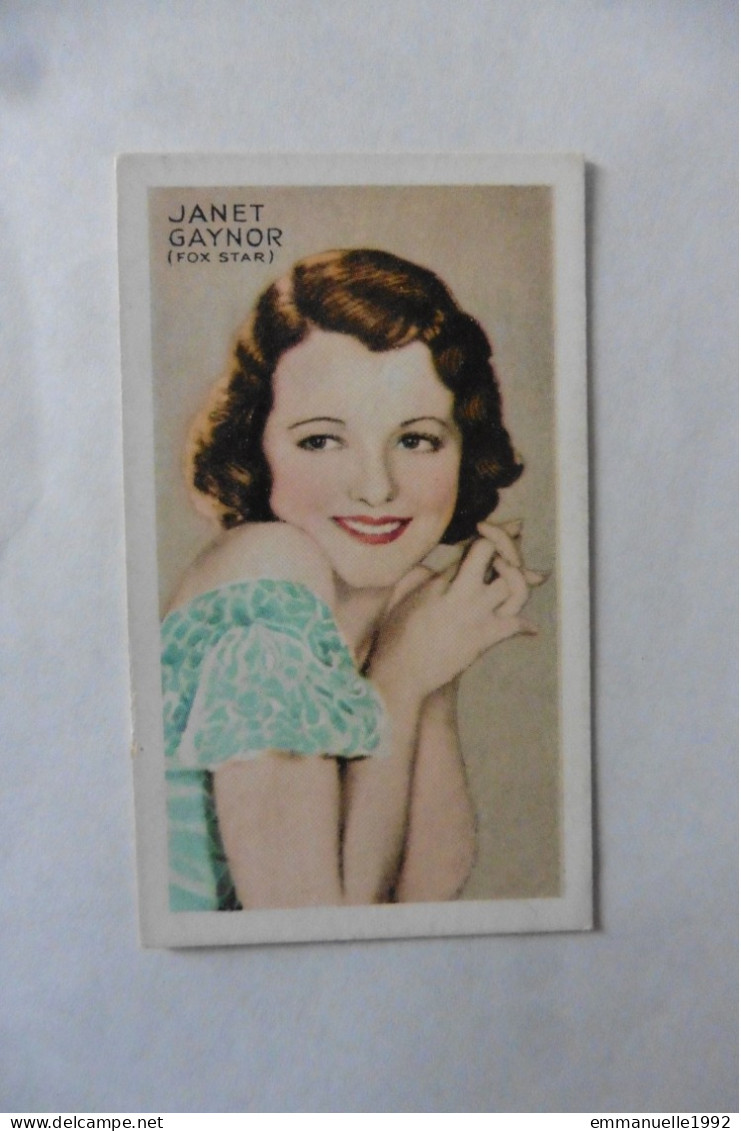 Chromo Cigarettes Gallaher 1934 Actrice Janet Gaynor N°41 Screen & Stage Series - Gallaher