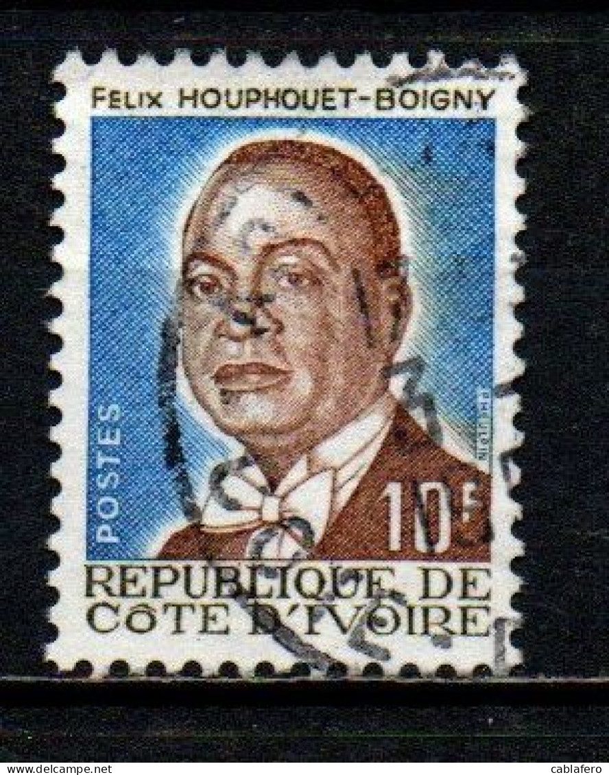 COSTA D'AVORIO - 1986 - Houphouet-Boigny - USATO - Côte D'Ivoire (1960-...)