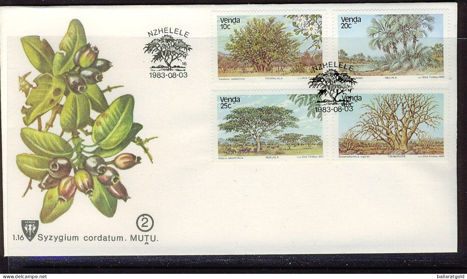 Venda 1983 Trees First Day Cover 1.16 - Venda