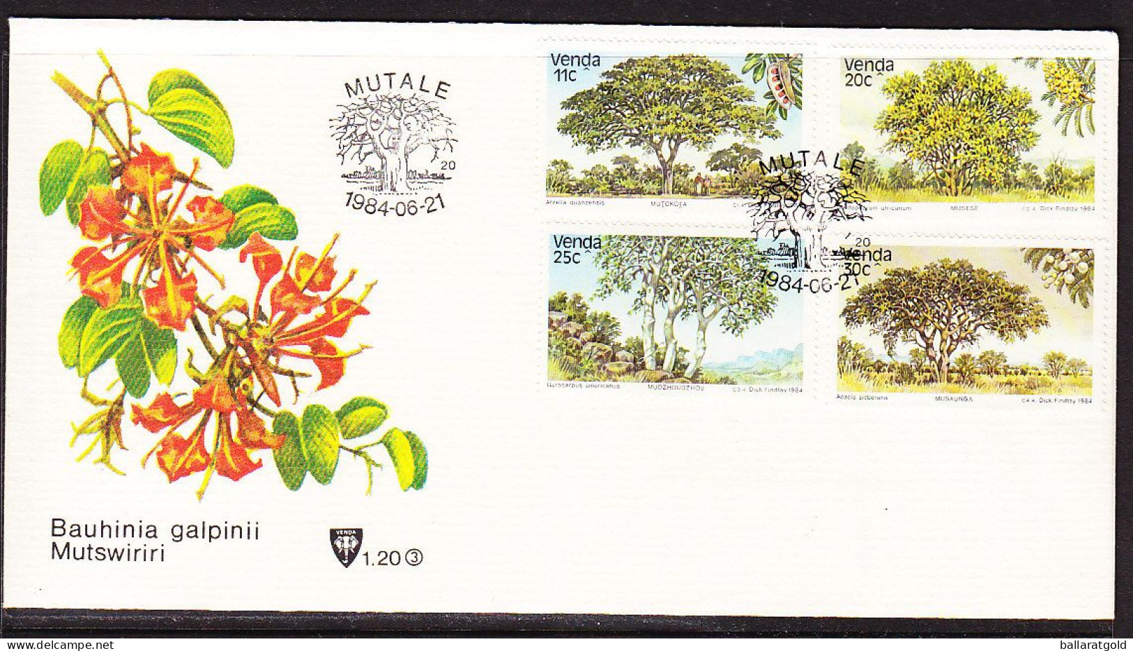 Venda 1984 Trees First Day Cover 1.20 - Venda