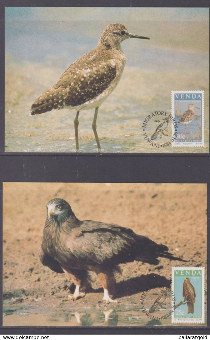 Venda 1984 Migratory Birds Set 4 Maxi Cards - Venda