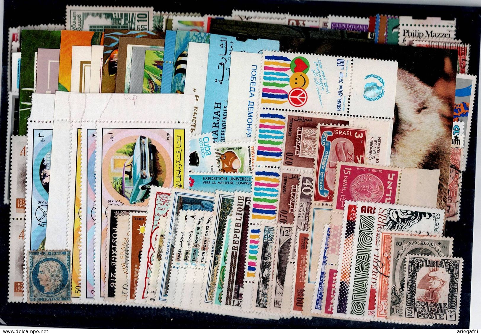 LOT OF 234 STAMPS MINT+USED+ 16 BLOCKS MI- 95 EURO VF!! - Collections (sans Albums)