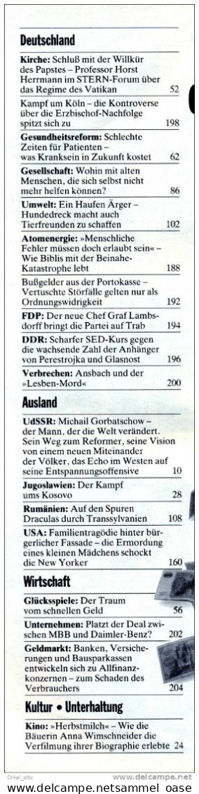 Stern Zeitschrift 1988 Gorbatschow , DDR , Atomenergie - Andere & Zonder Classificatie