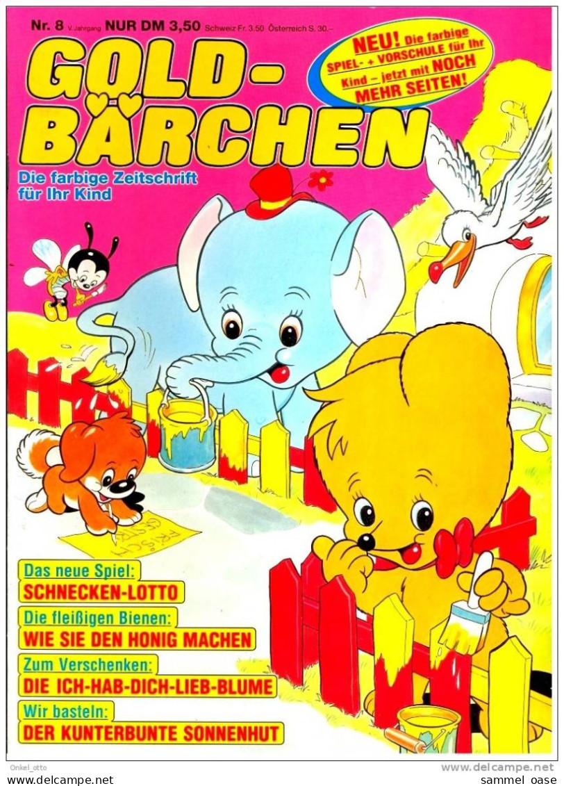 Goldbärchen - Farb Zeitschriften Abenteuer + Spaß Nr. 8 1990 - Enfants & Adolescents