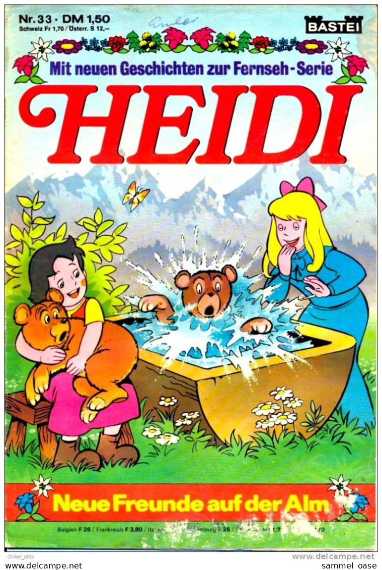 HEIDI Band 33 , Bastei Comic Zur Serie 70er Jahre - Otros & Sin Clasificación