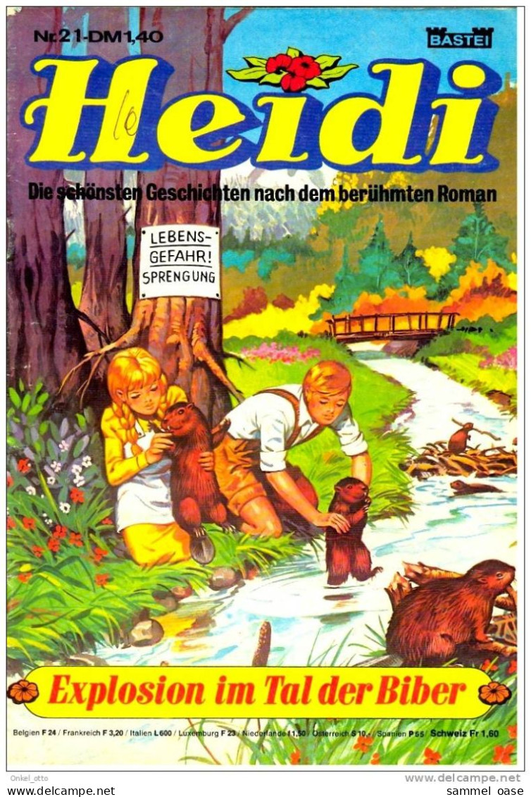 HEIDI Band 21 , Bastei Comic Zur Serie 70er Jahre - Autres & Non Classés