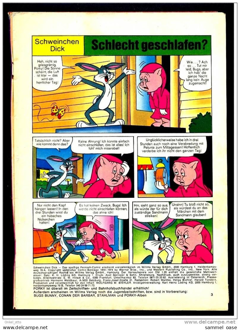 Altes Comics - Schweinchen Dick - Mit Tweety Und Daffy Duck - Autres & Non Classés