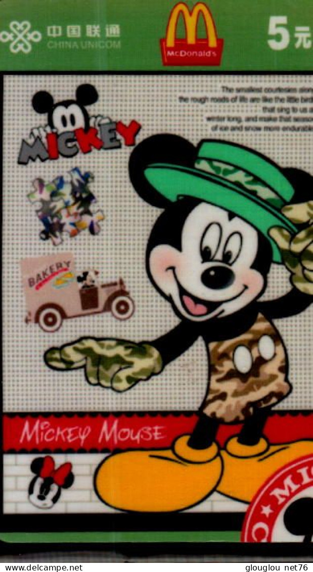 TELECARTE....MICKEY - Disney