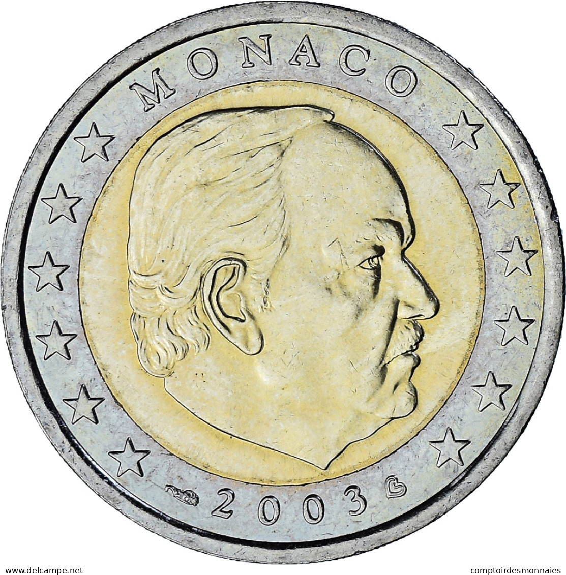 Monaco, Rainier III, 2 Euro, 2003, Paris, SUP, Bimétallique, Gadoury:MC179 - Monaco