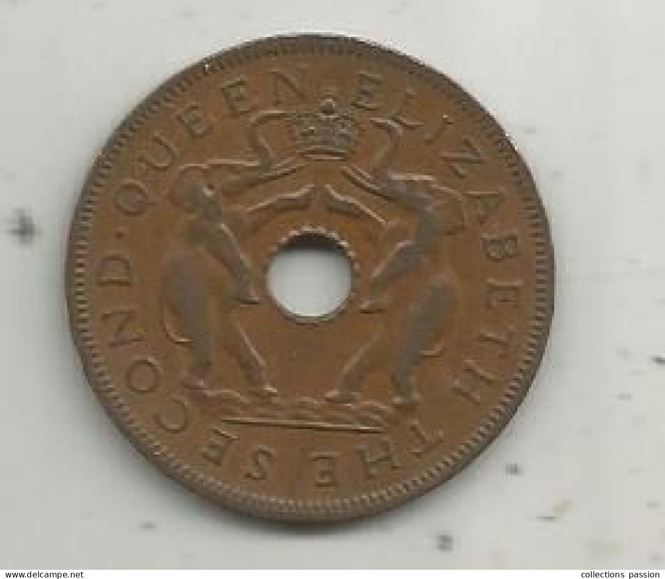 Monnaie, RHODESIA AND NYASALAND, RHODESIE, 1956, One Penny, The Second Queen Elizabeth - Rhodesien