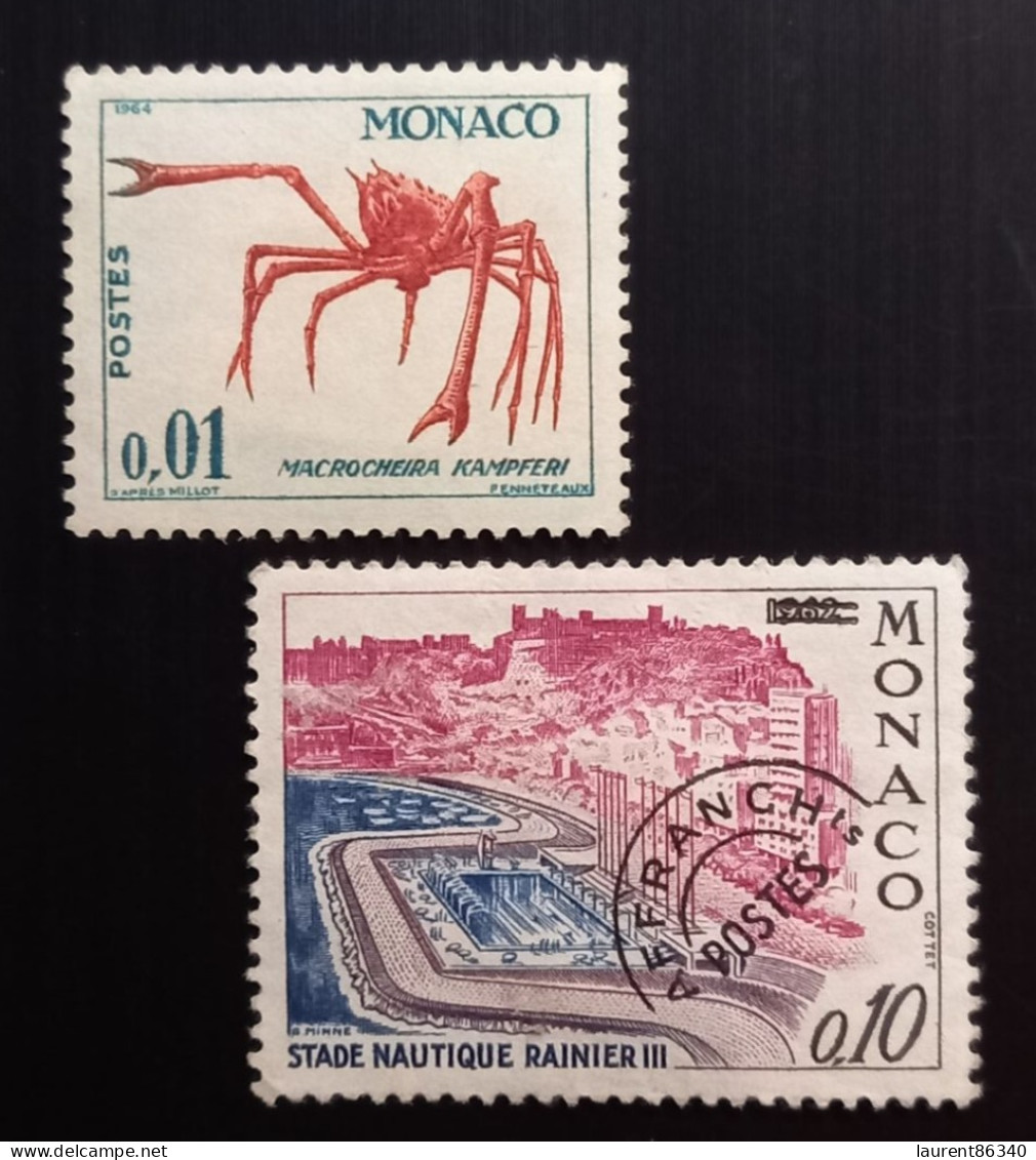 Monaco 1964 Marine Life And Plants & 1964 Aquatic Stadium – Precanceled - Oblitérés