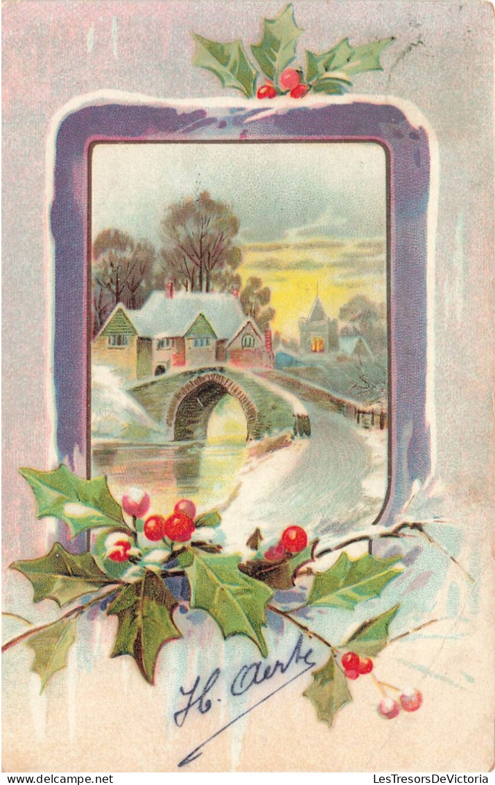 ILLUSTRATEURS - Signés - Maison - Pont - Colorisé - Carte Postale Ancienne - Otros & Sin Clasificación