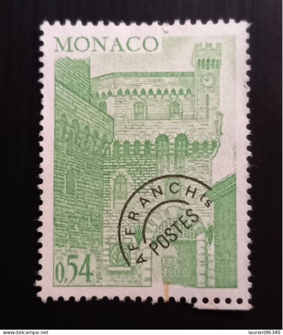 Monaco 1977 Palace Clock Tower - Precanceled 0,54F Pré-Oblitére - Oblitérés