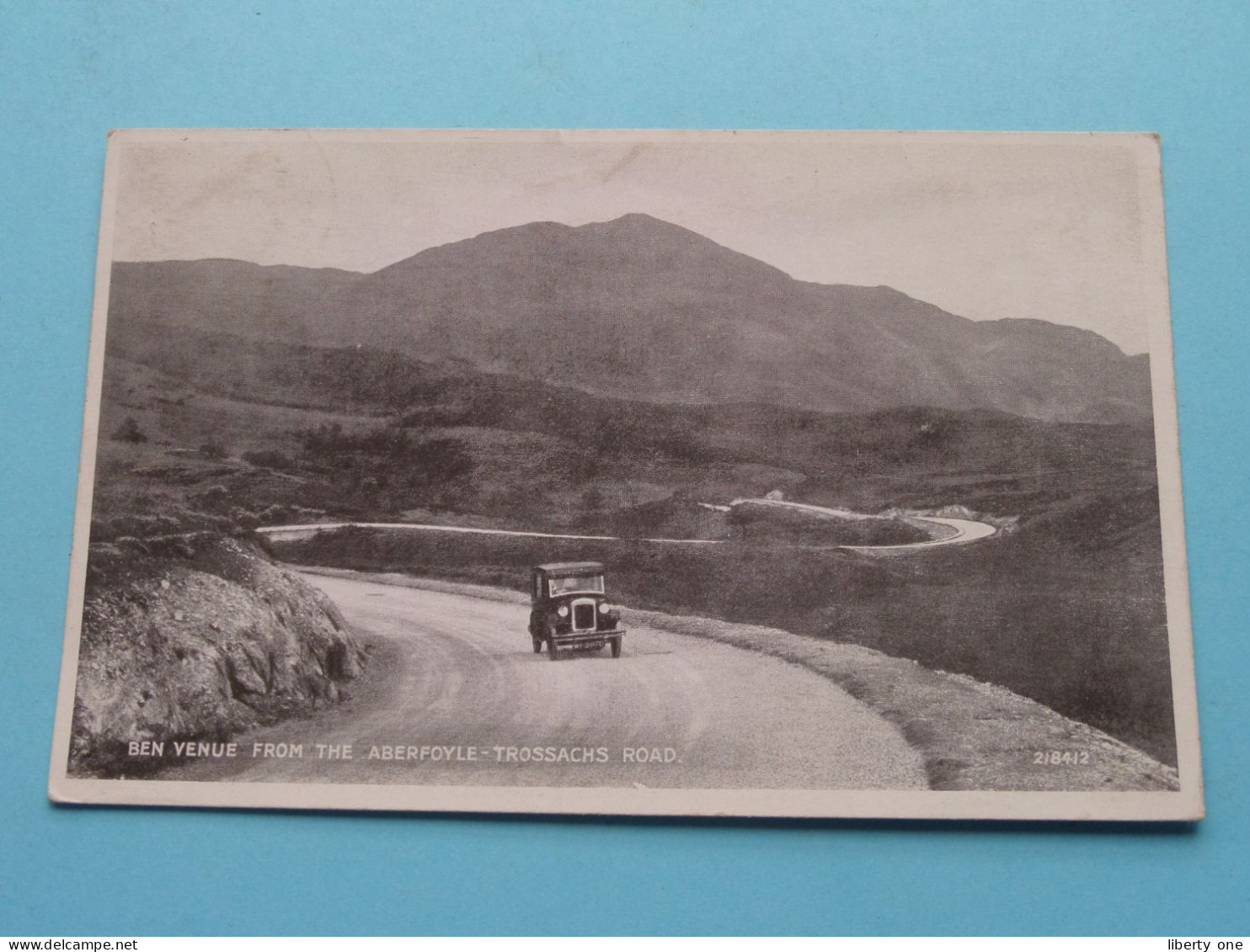 Ben Venue From The ABERFOYLE-TROSSACHS Road ( Uitg. Silveresque ) Anno 1935 ( See SCANS > OLD Car ) ! - Perthshire