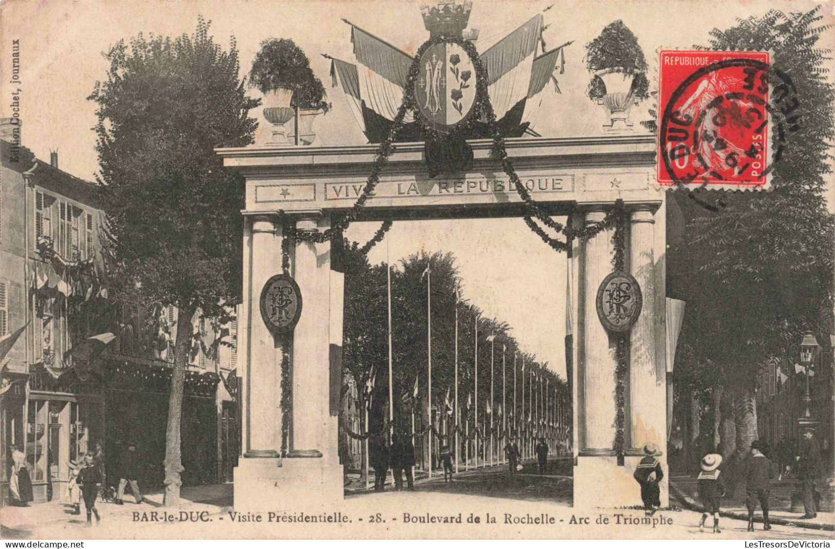 FRANCE - Bar Le Duc - Visite Présidentielle - Boulevard De La Rochelle - Carte Postale Ancienne - Bar Le Duc