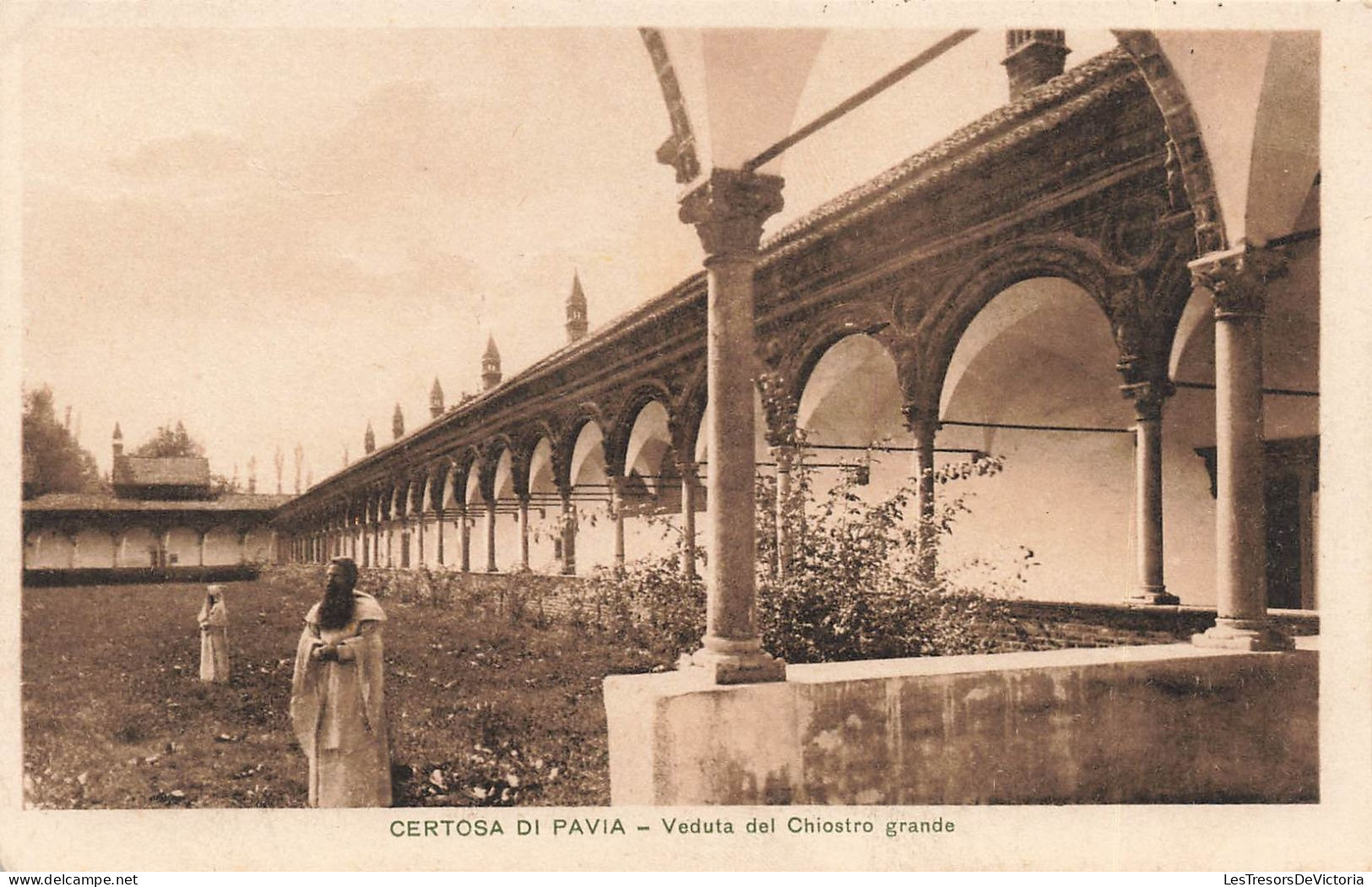 ITALIE - Certosa Di Pavia - Vue Du Grand Cloître -  Carte Postale Ancienne - Sonstige & Ohne Zuordnung