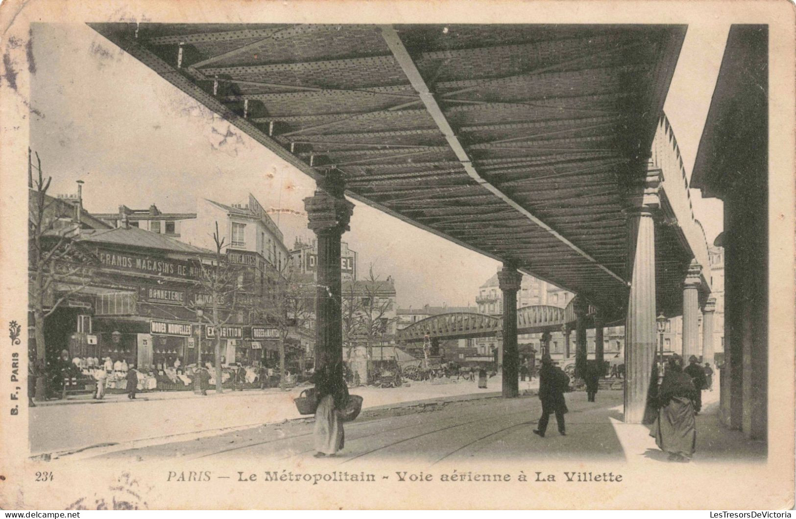 FRANCE - Paris - Le Métropolitain - Voie Aérienne à La Vilette - Carte Postale Ancienne - Pubs, Hotels, Restaurants