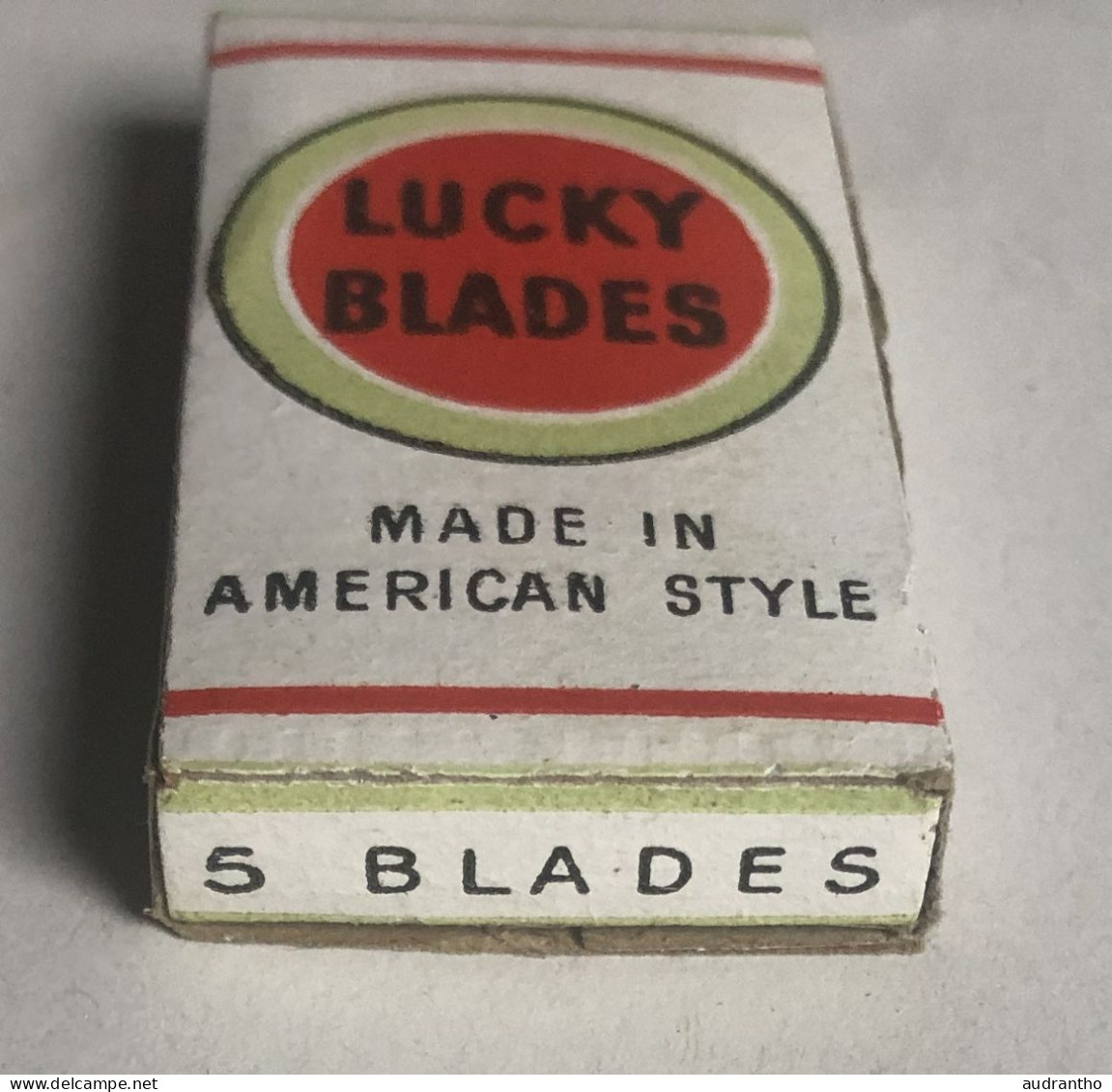 Ancien Paquet De 5 Lames De Rasoir - Lucky Blades Made In American Style - Lames De Rasoir