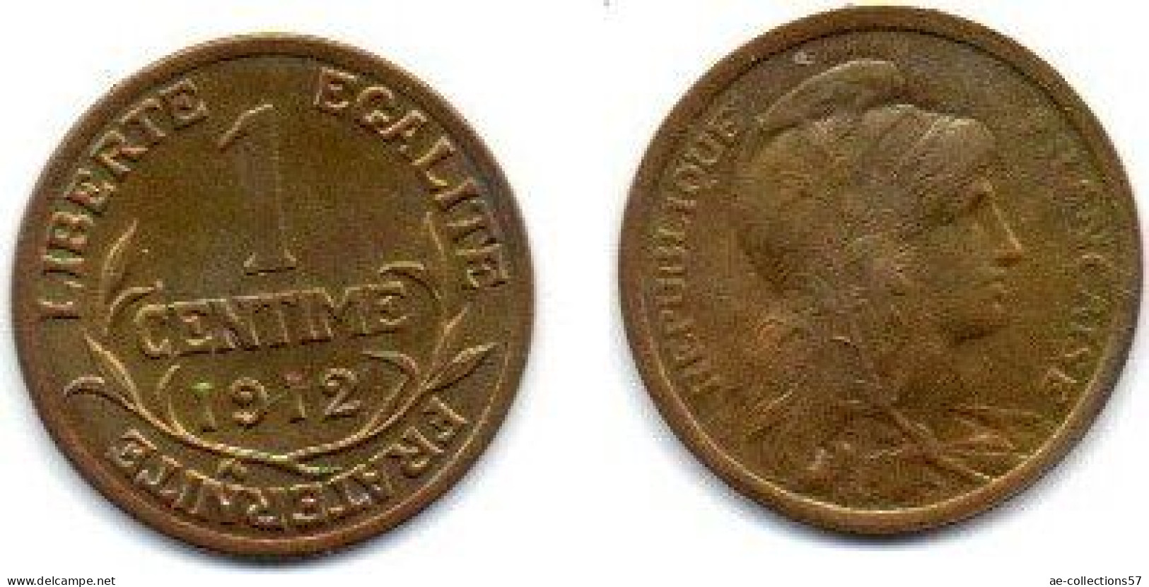 MA 27525 /  1 Centime 1912 SUP - 1 Centime