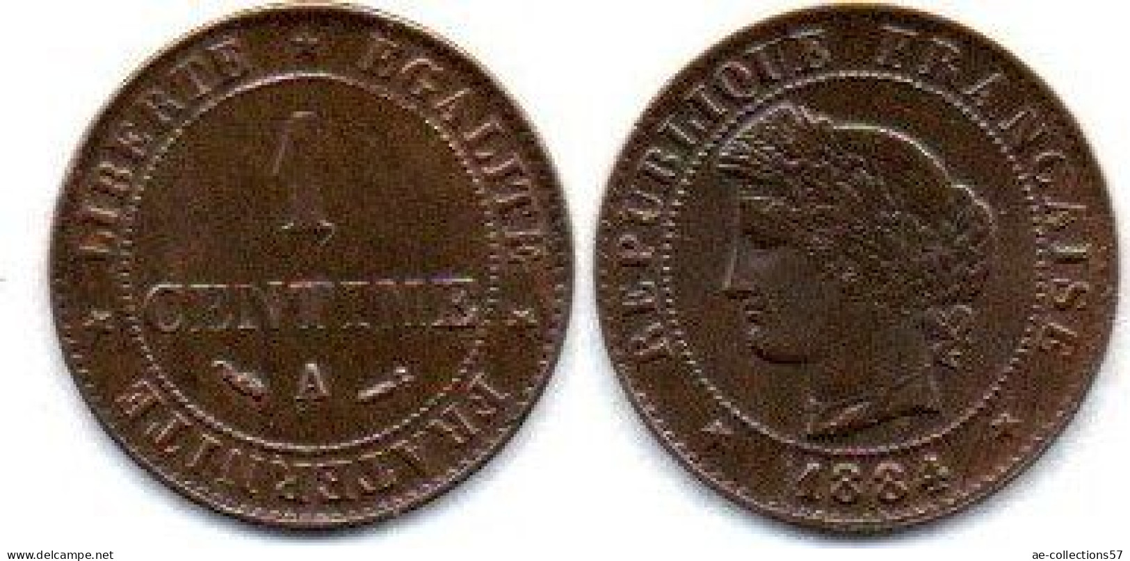 MA 26883 / 1 Centime 1884 A Cérès TTB+ - 1 Centime