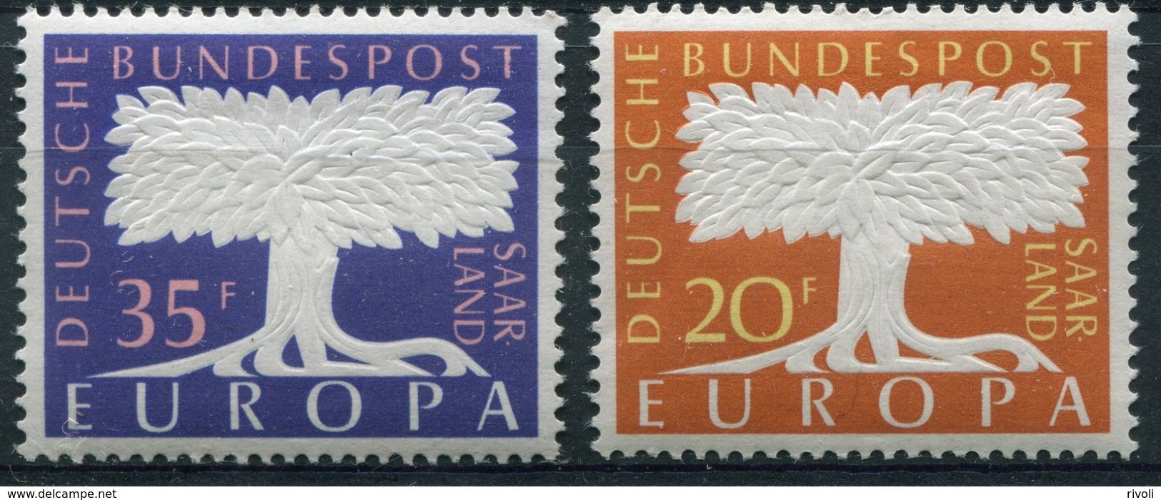 Sarre - Europa CEPT 1957 - Yvert Nr. 384/385 - Michel Nr. 402/403 ** - 1957