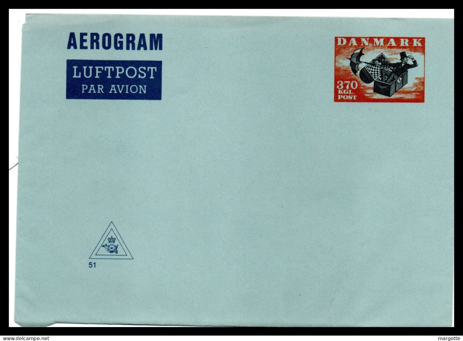 Aerogramme  Danemark  Aerogram Par Avion - Luftpost